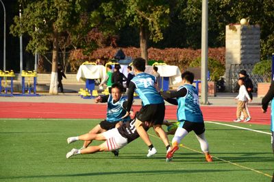 中国农大橄榄球队首都高校锦标赛创佳绩，北邮继教院展风采